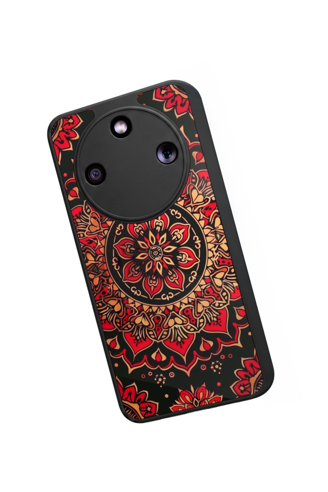 Honor Magic 8 Lite Uyumlu Mandala Tasarımlı Glossy Premium Kılıf