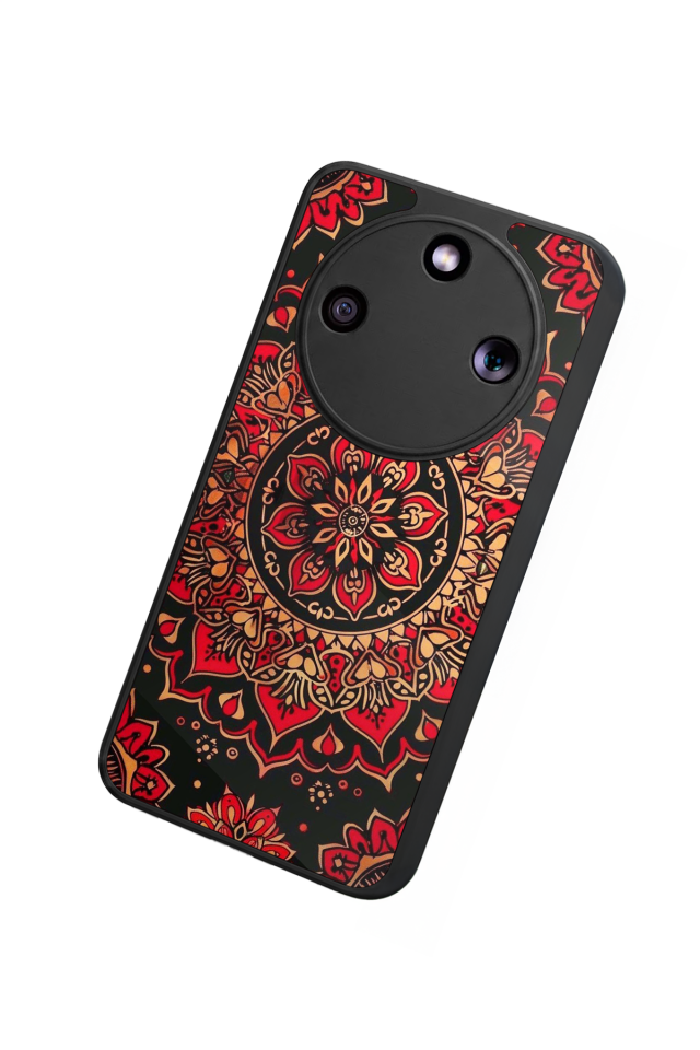 Honor Magic 8 Lite Uyumlu Mandala Tasarımlı Glossy Premium Kılıf