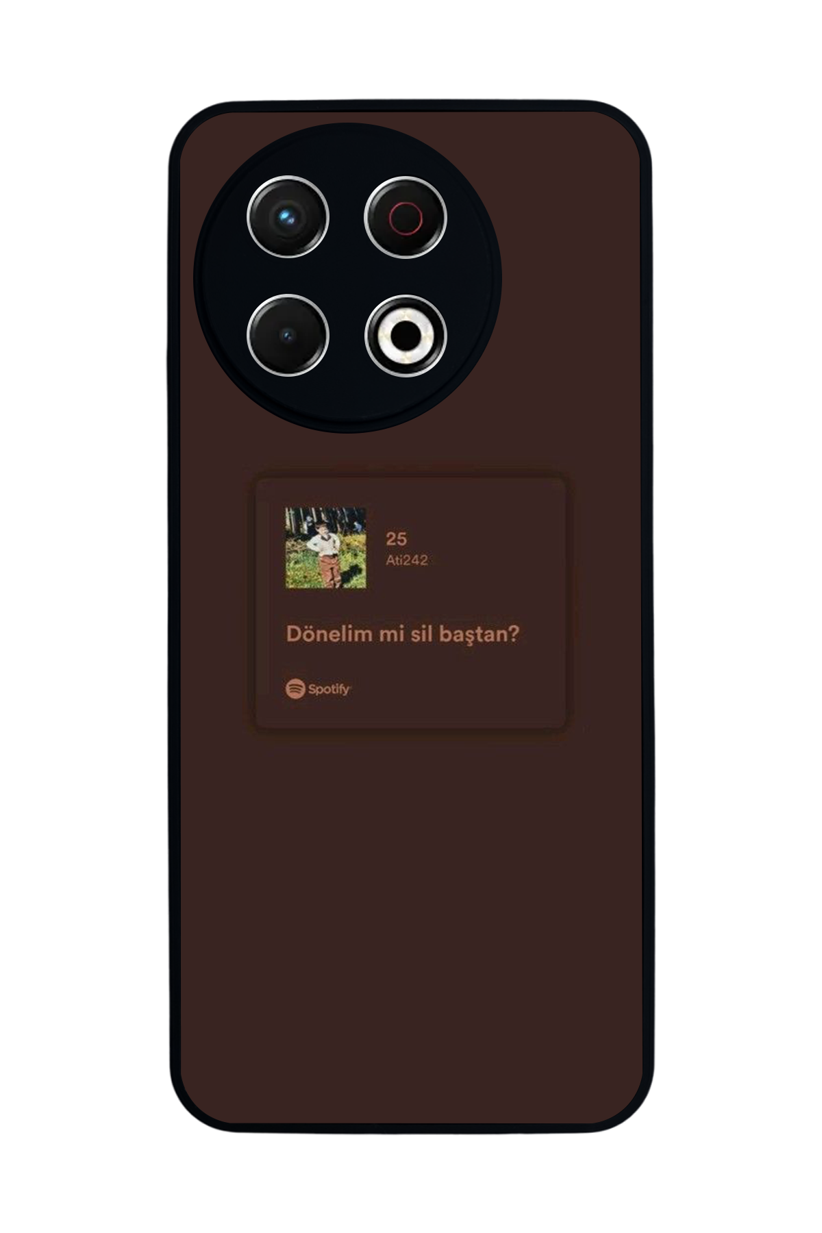 Tecno Spark 30 Pro Uyumlu Sarki Sozleri Tasarımlı Glossy Premium Kılıf