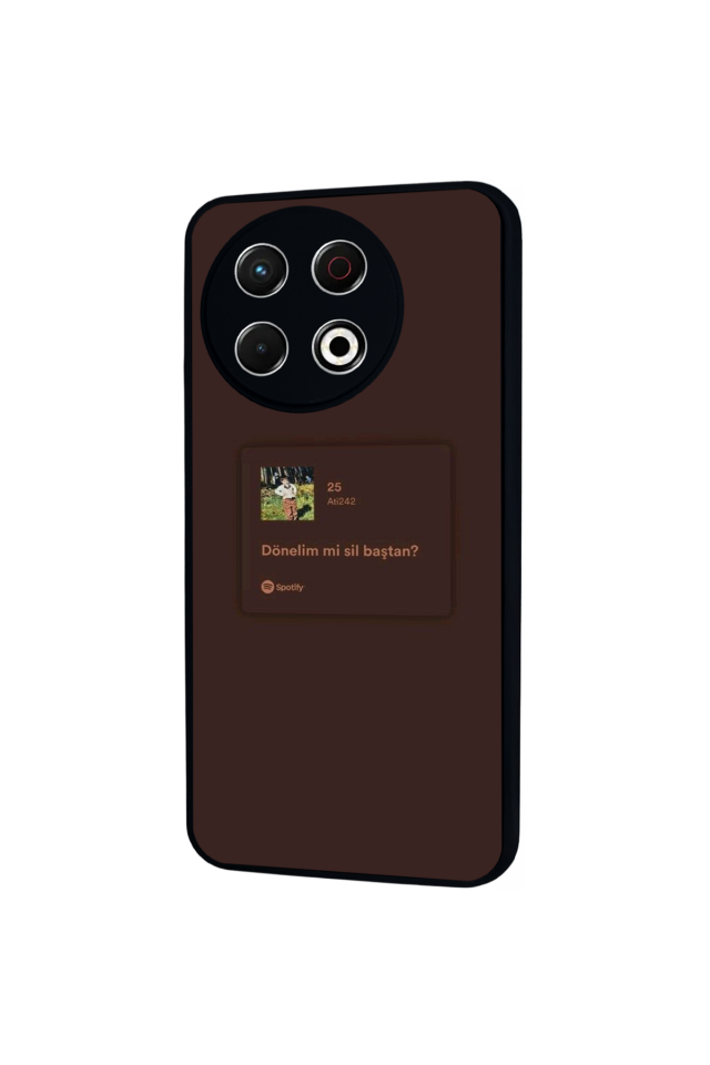 Tecno Spark 30 Pro Uyumlu Sarki Sozleri Tasarımlı Glossy Premium Kılıf