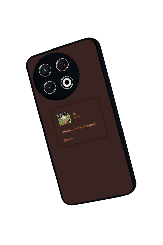 Tecno Spark 30 Pro Uyumlu Sarki Sozleri Tasarımlı Glossy Premium Kılıf