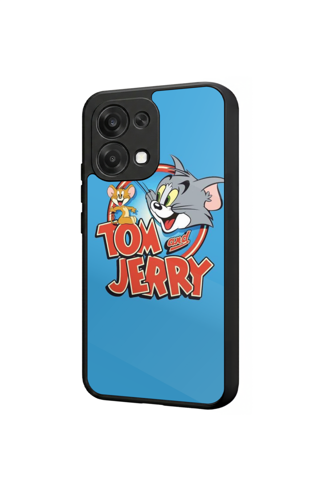 Oppo A6 Pro Uyumlu Tom And Jerry Tasarımlı Glossy Premium Kılıf