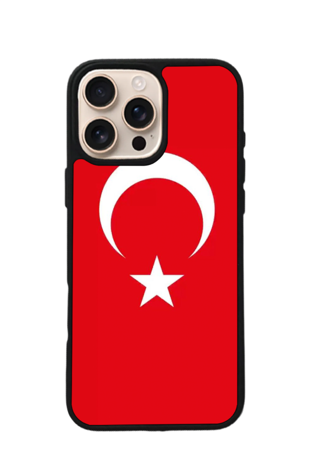 iPhone 16 Pro Uyumlu TürkBayragi Tasarımlı Glossy Premium Kılıf
