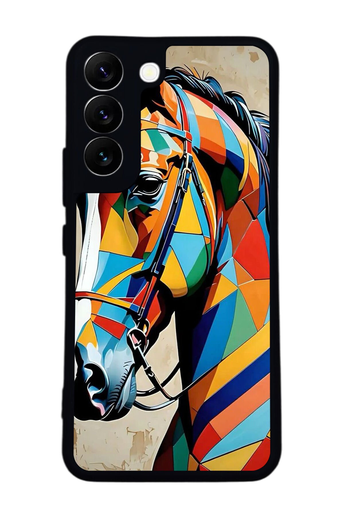 Samsung Galaxy S22 Uyumlu At Horse Tasarımlı Glossy Premium Kılıf