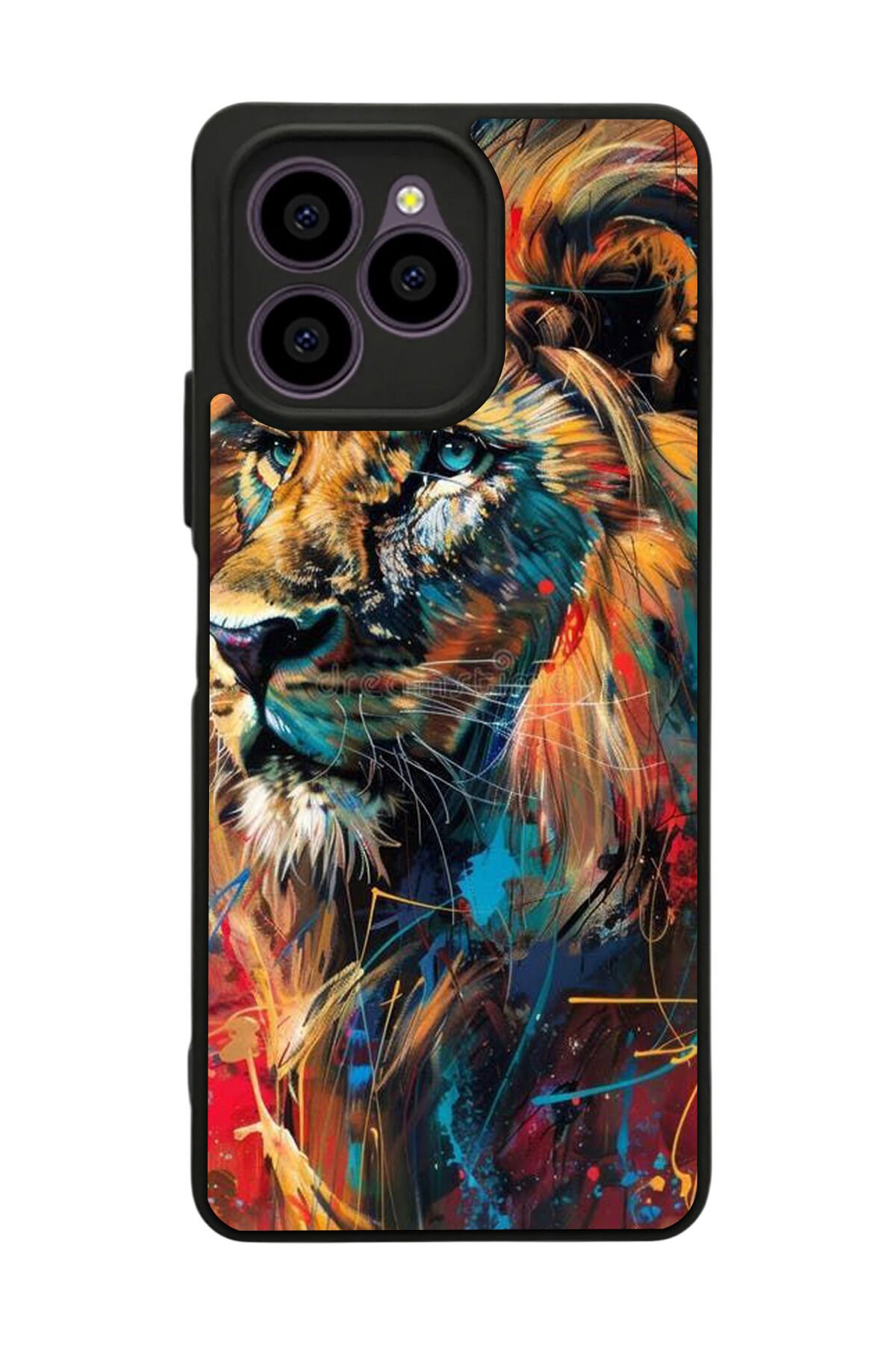 Omix X6 Uyumlu Aslan Tasarımlı Glossy Premium Kılıf
