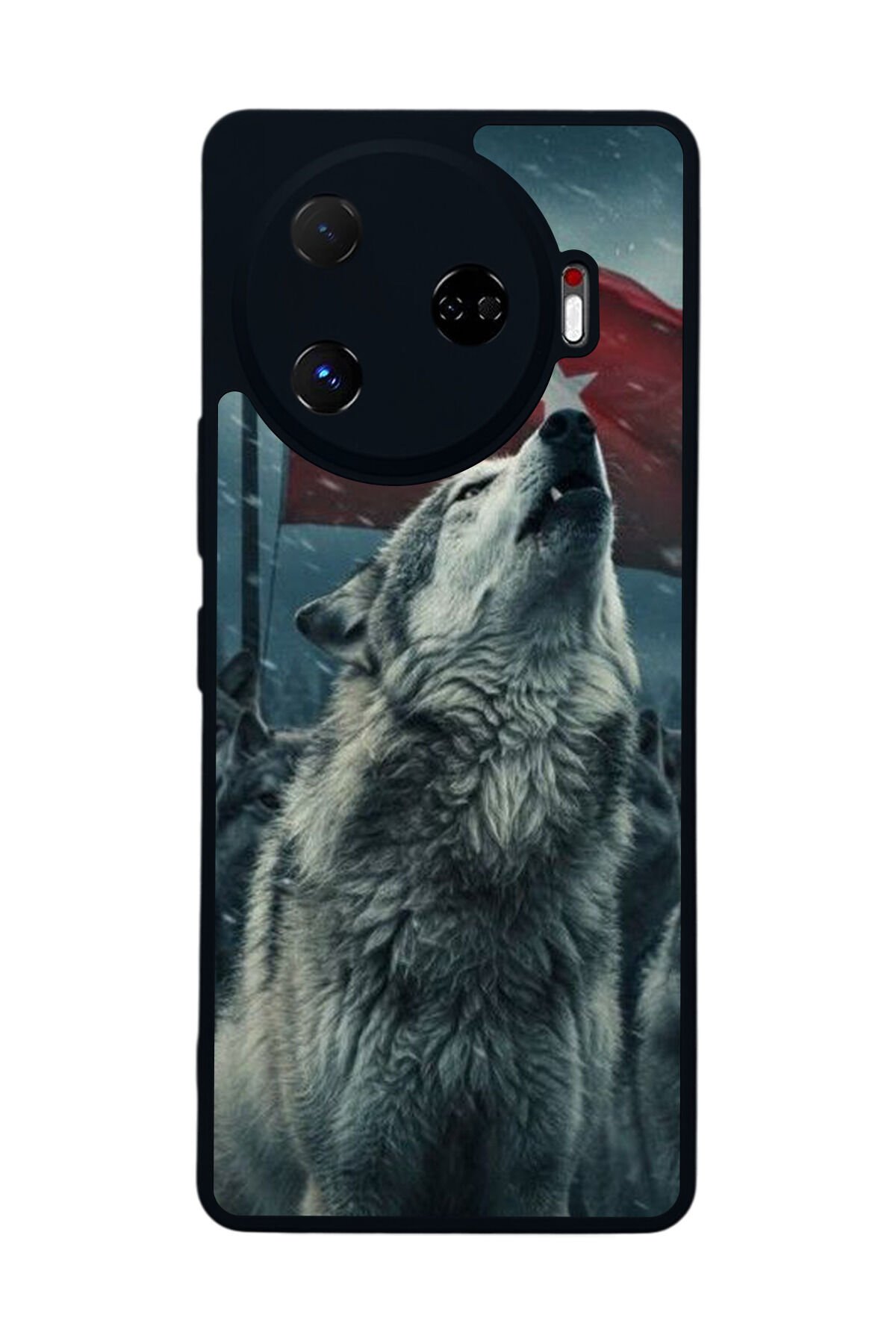 Tecno Camon 30 Pro Uyumlu Bozkurt Tasarımlı Glossy Premium Kılıf