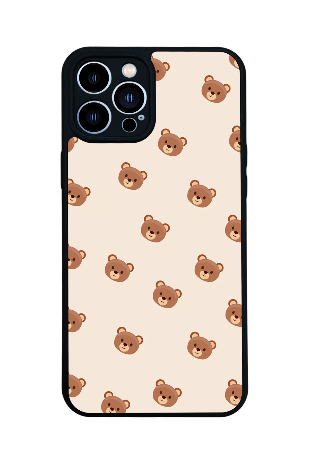 iPhone 13 Pro Max Uyumlu Ayı Tasarımlı Glossy Premium Kılıf