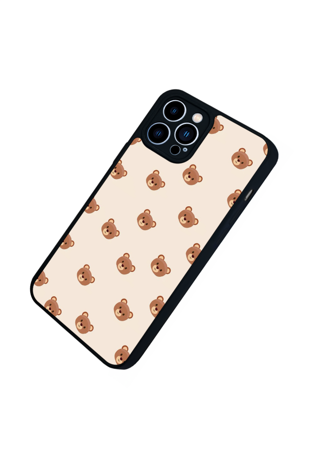 iPhone 13 Pro Max Uyumlu Ayı Tasarımlı Glossy Premium Kılıf