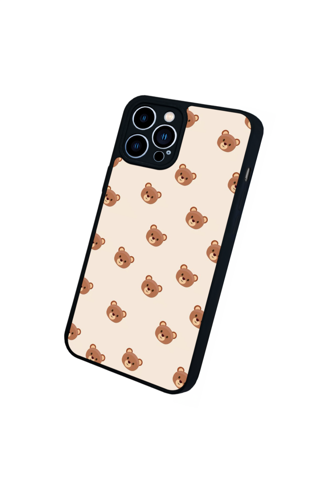 iPhone 13 Pro Max Uyumlu Ayı Tasarımlı Glossy Premium Kılıf