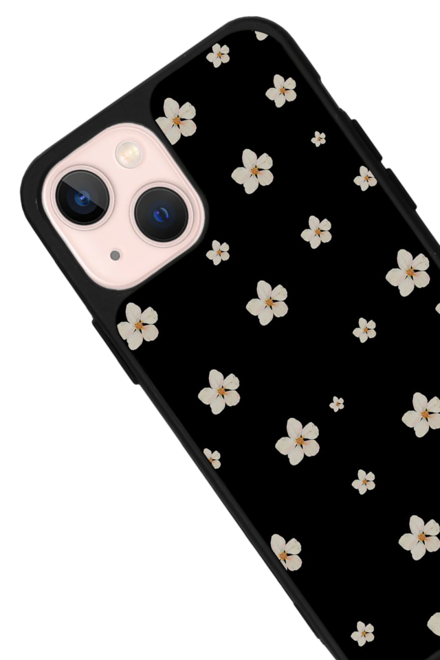 iPhone 13/14 Uyumlu Cicek Tasarımlı Glossy Premium Kılıf