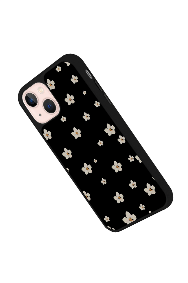 iPhone 13/14 Uyumlu Cicek Tasarımlı Glossy Premium Kılıf