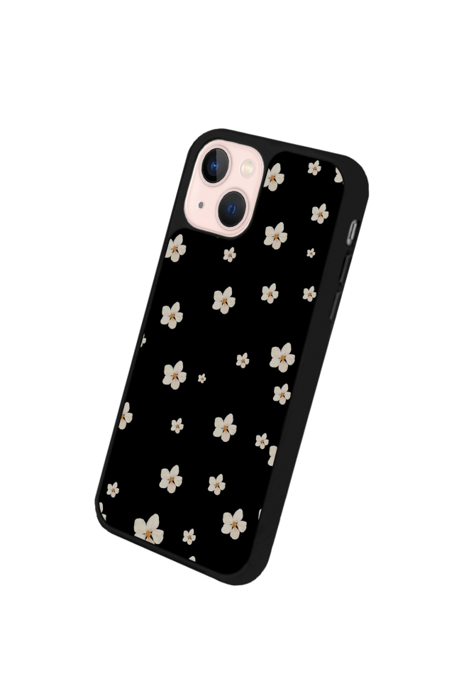 iPhone 13/14 Uyumlu Cicek Tasarımlı Glossy Premium Kılıf