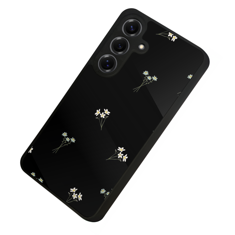 Samsung Galaxy S25 Uyumlu Cicek Tasarımlı Glossy Premium Kılıf