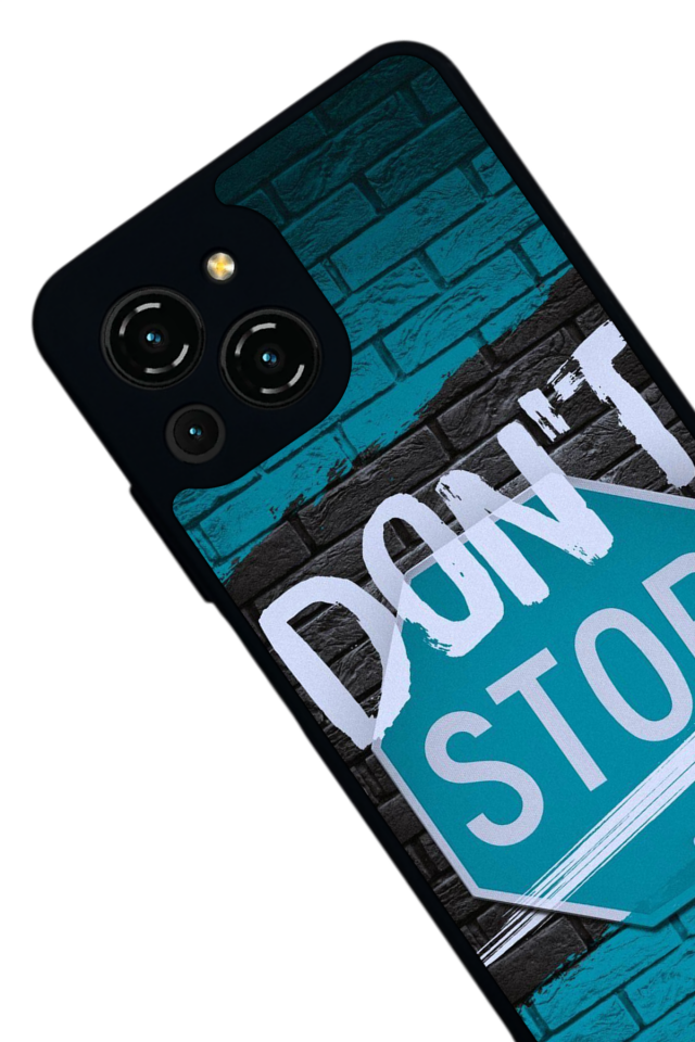 Reeder S23 Pro Max Uyumlu Dont Stop Tasarımlı Glossy Premium Kılıf