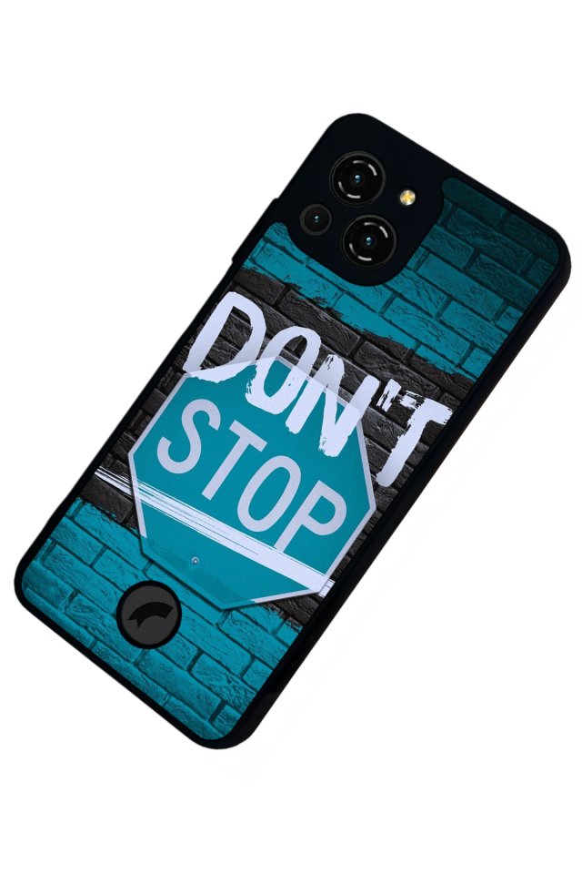 Reeder S23 Pro Max Uyumlu Dont Stop Tasarımlı Glossy Premium Kılıf