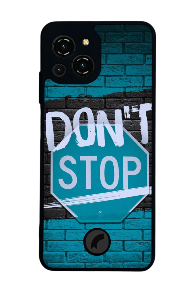 Reeder S23 Pro Max Uyumlu Dont Stop Tasarımlı Glossy Premium Kılıf