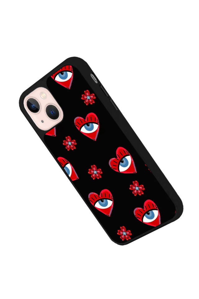 iPhone 15 Uyumlu Göz Tasarımlı Glossy Premium Kılıf