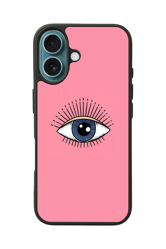 iPhone 16 Plus Uyumlu Göz Tasarımlı Glossy Premium Kılıf