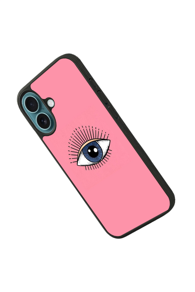 iPhone 16 Plus Uyumlu Göz Tasarımlı Glossy Premium Kılıf