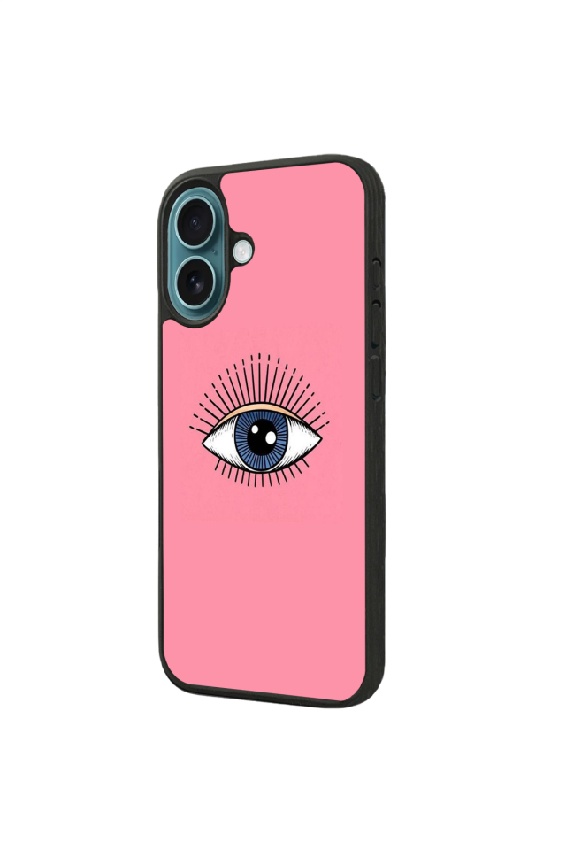 iPhone 16 Plus Uyumlu Göz Tasarımlı Glossy Premium Kılıf