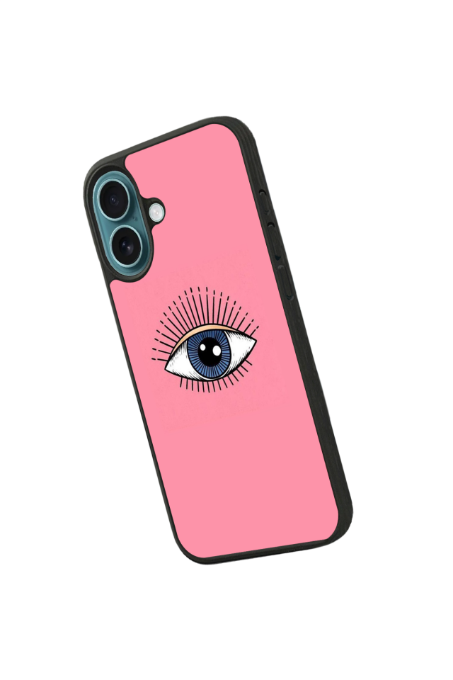 iPhone 16 Plus Uyumlu Göz Tasarımlı Glossy Premium Kılıf