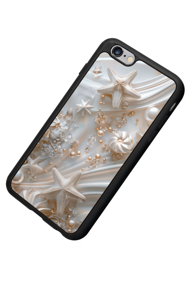 iPhone 6 Plus Uyumlu  İnci Tasarımlı Glossy Premium Kılıf