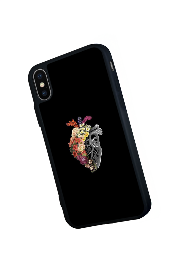 iPhone X/ XS Uyumlu Kalp Love Tasarımlı Glossy Premium Kılıf