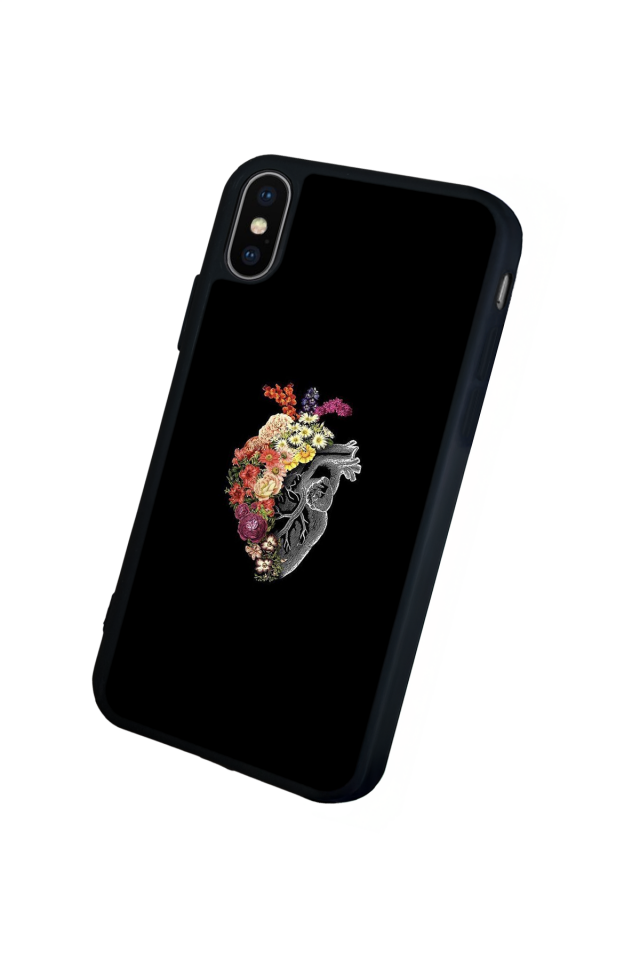 iPhone X/ XS Uyumlu Kalp Love Tasarımlı Glossy Premium Kılıf