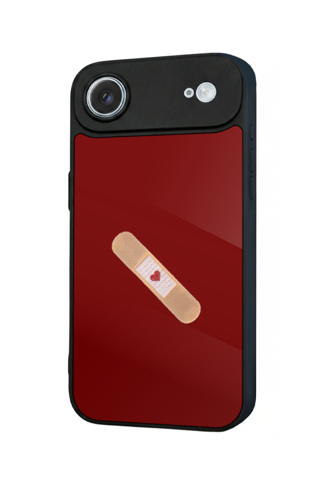 iPhone 17 Air Uyumlu Kalp Love Tasarımlı Glossy Premium Kılıf