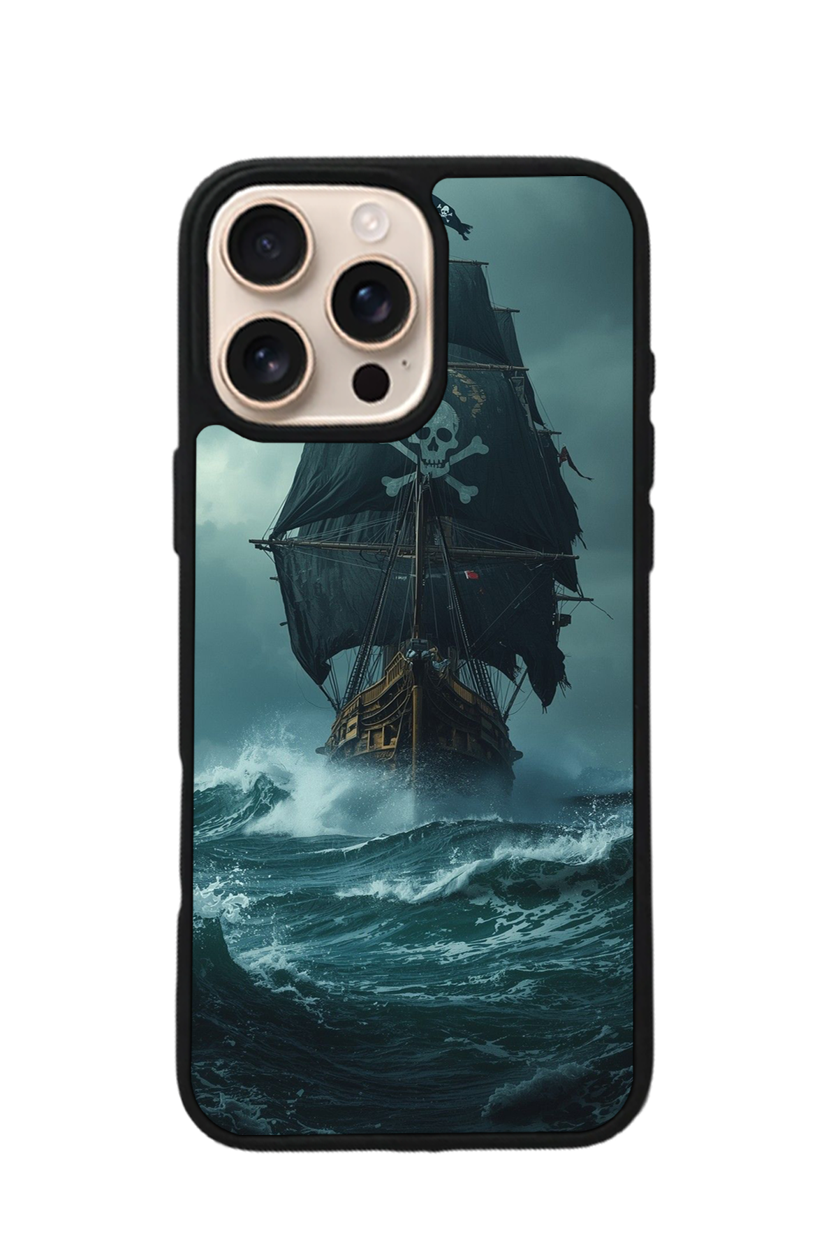 iPhone 15 Pro Max Uyumlu Korsan Tasarımlı Glossy Premium Kılıf