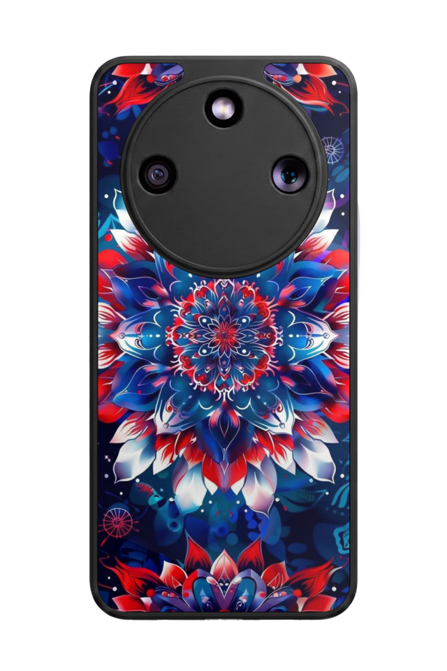 Honor Magic 8 Lite Uyumlu Mandala Tasarımlı Glossy Premium Kılıf