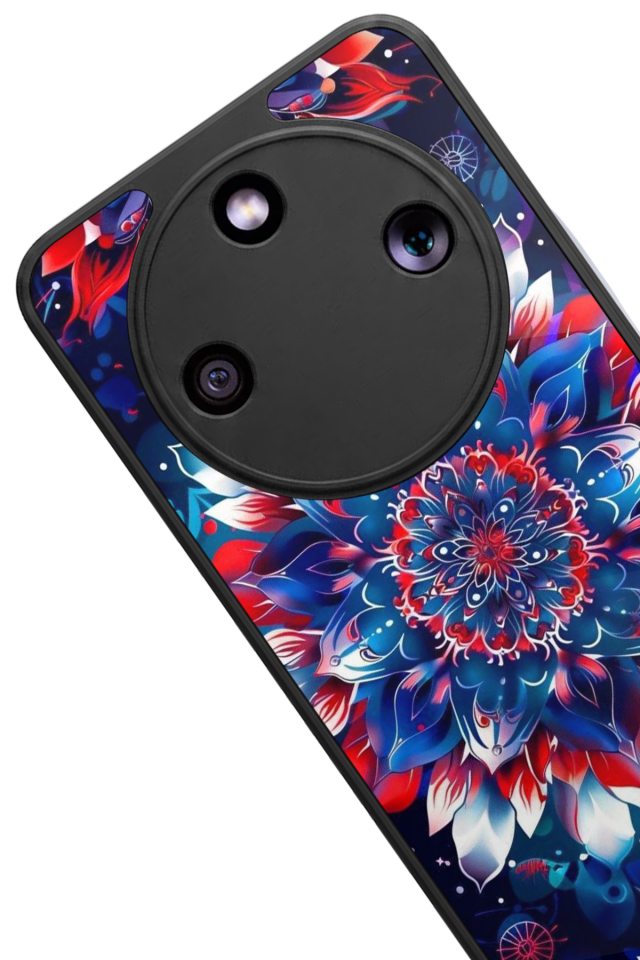 Honor Magic 8 Lite Uyumlu Mandala Tasarımlı Glossy Premium Kılıf