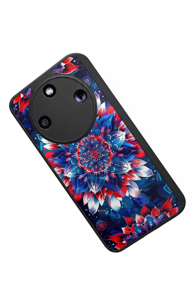 Honor Magic 8 Lite Uyumlu Mandala Tasarımlı Glossy Premium Kılıf