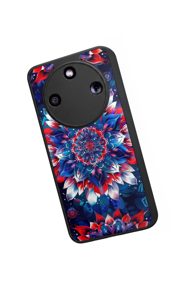 Honor Magic 8 Lite Uyumlu Mandala Tasarımlı Glossy Premium Kılıf