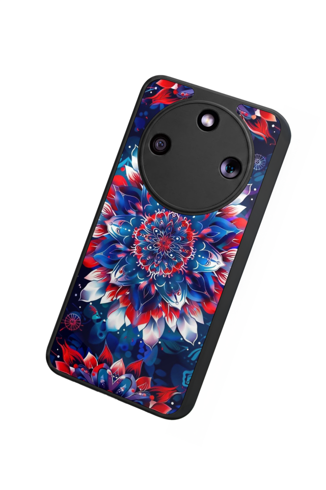 Honor Magic 8 Lite Uyumlu Mandala Tasarımlı Glossy Premium Kılıf