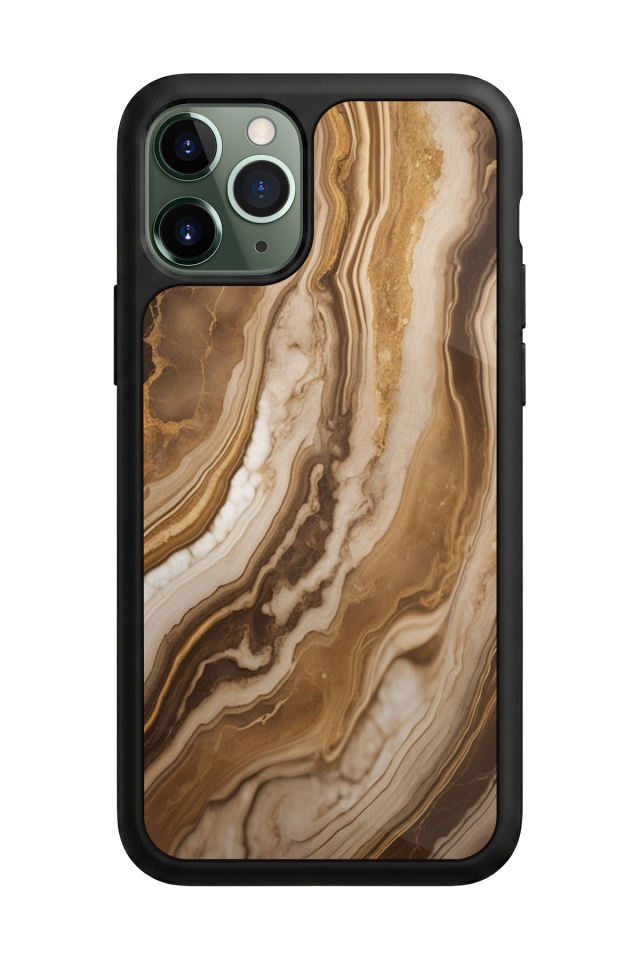 iPhone 11 Pro Uyumlu Mermer Marble Tasarımlı Glossy Premium Kılıf