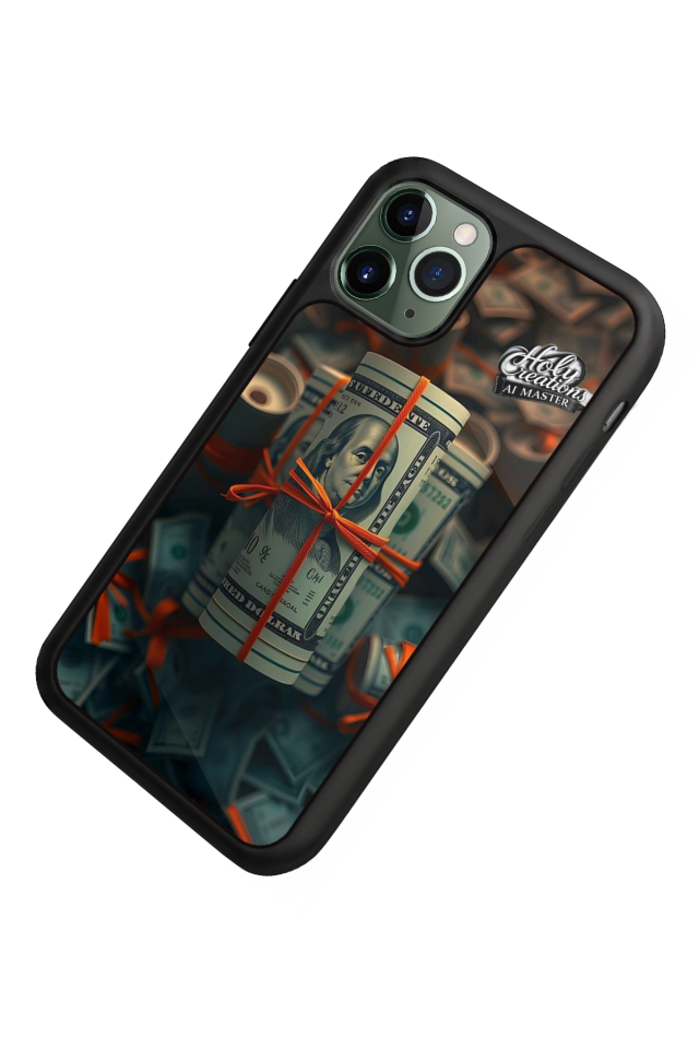 iPhone 11 Pro Max Uyumlu Para Tasarımlı Glossy Premium Kılıf