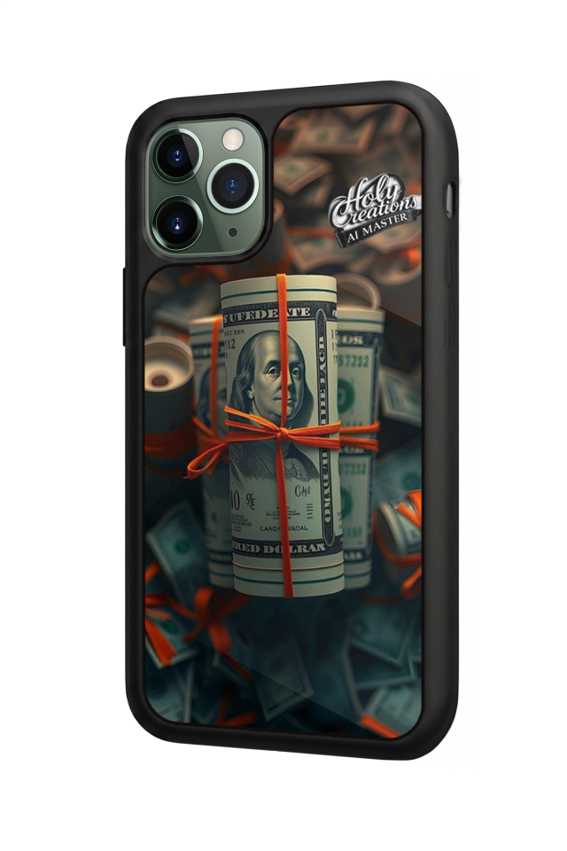 iPhone 11 Pro Max Uyumlu Para Tasarımlı Glossy Premium Kılıf