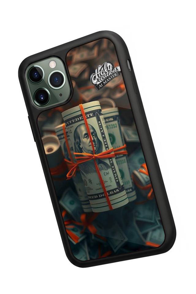 iPhone 11 Pro Max Uyumlu Para Tasarımlı Glossy Premium Kılıf