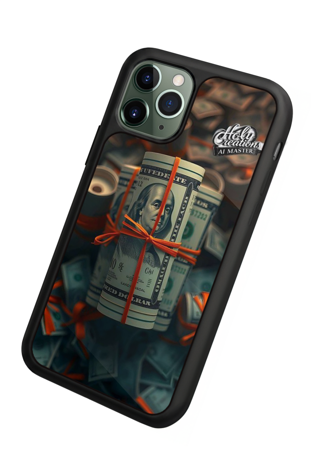 iPhone 11 Pro Max Uyumlu Para Tasarımlı Glossy Premium Kılıf