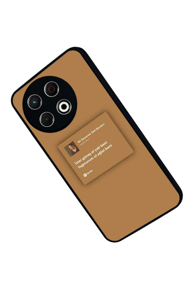 Tecno Spark 30 Pro Uyumlu Sarki Sozleri Tasarımlı Glossy Premium Kılıf