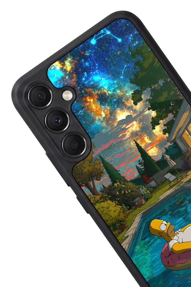 Samsung Galaxy M34 Uyumlu The Simpsons Tasarımlı Glossy Premium Kılıf