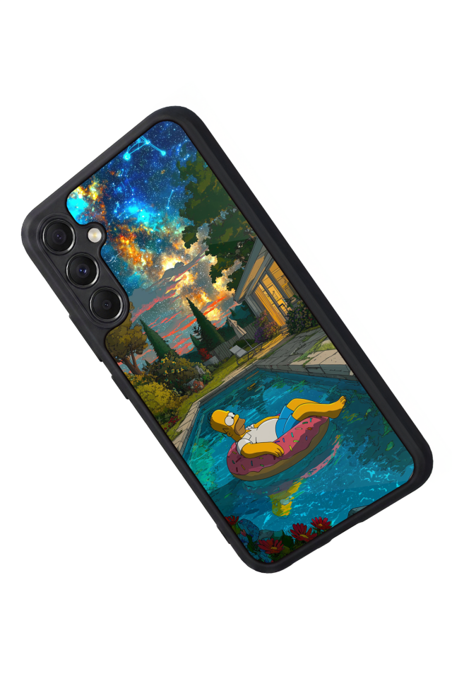 Samsung Galaxy M34 Uyumlu The Simpsons Tasarımlı Glossy Premium Kılıf