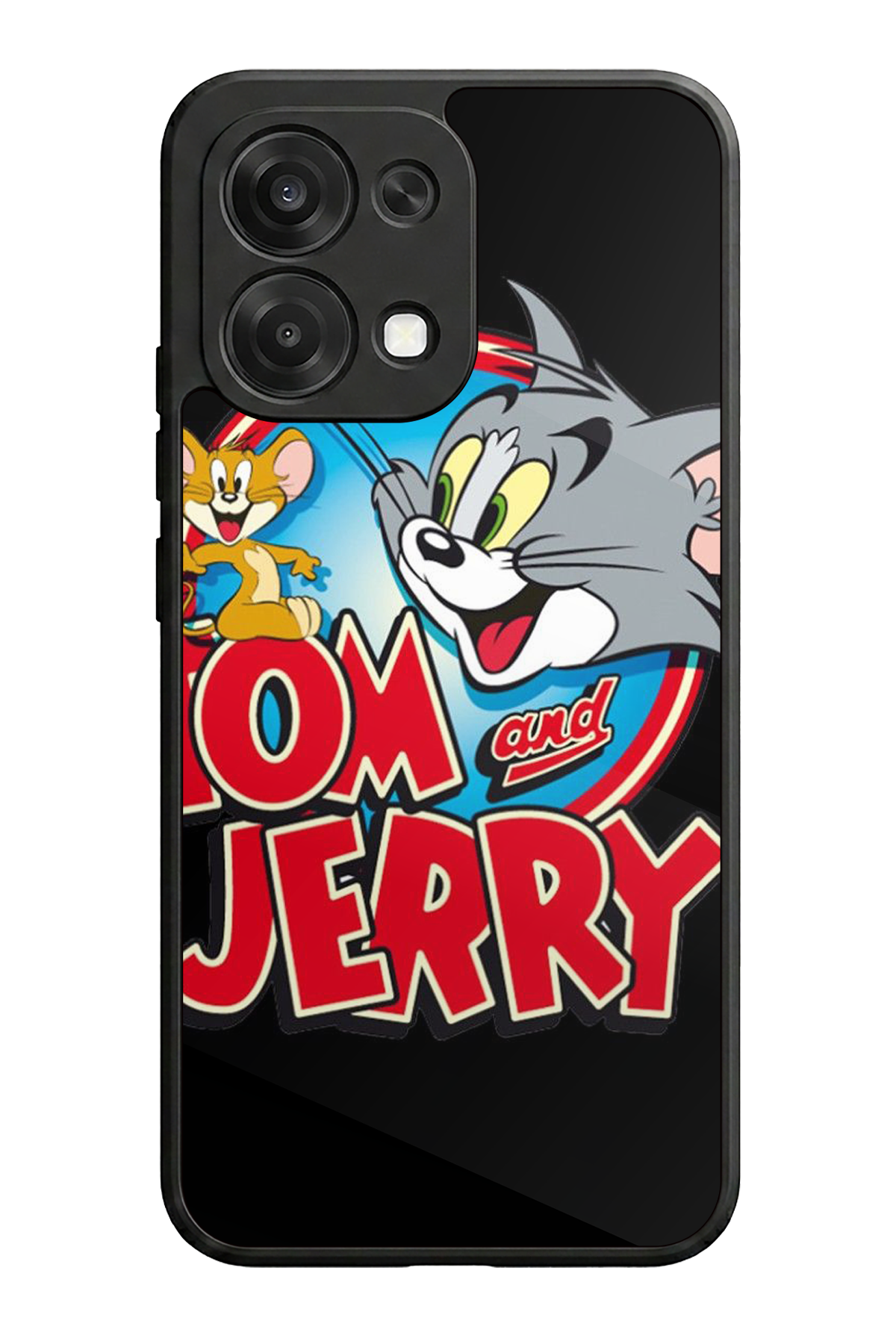 Oppo A6 Pro Uyumlu Tom And Jerry Tasarımlı Glossy Premium Kılıf