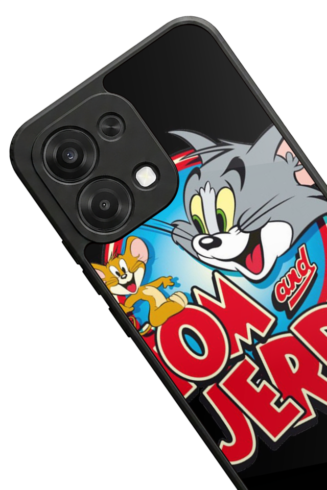 Oppo A6 Pro Uyumlu Tom And Jerry Tasarımlı Glossy Premium Kılıf