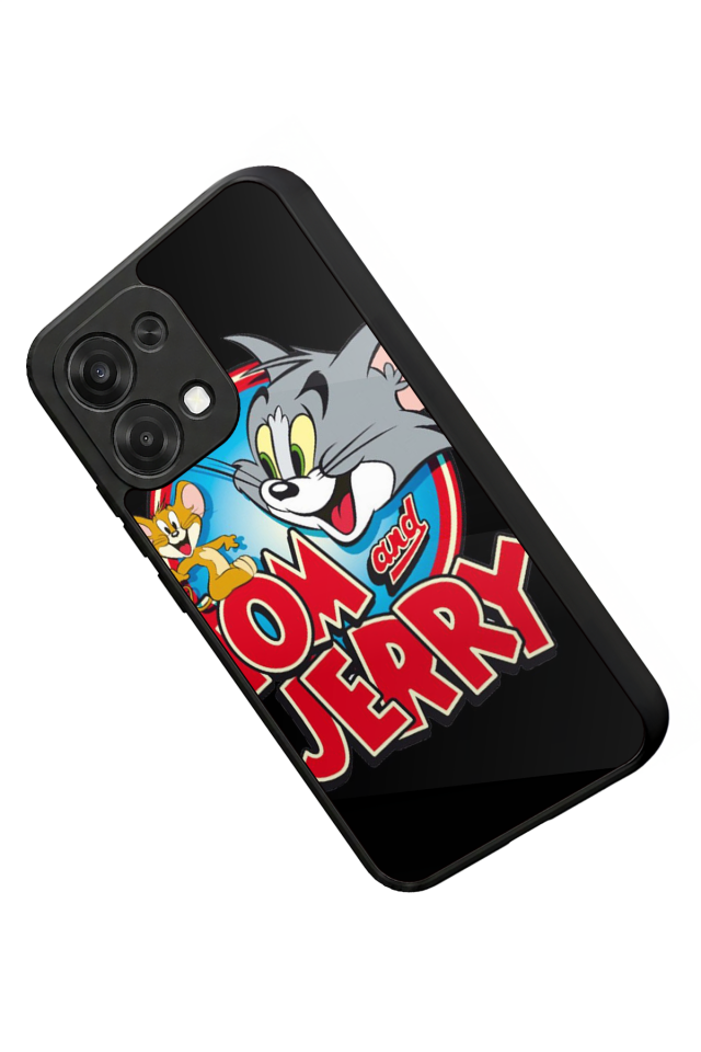 Oppo A6 Pro Uyumlu Tom And Jerry Tasarımlı Glossy Premium Kılıf