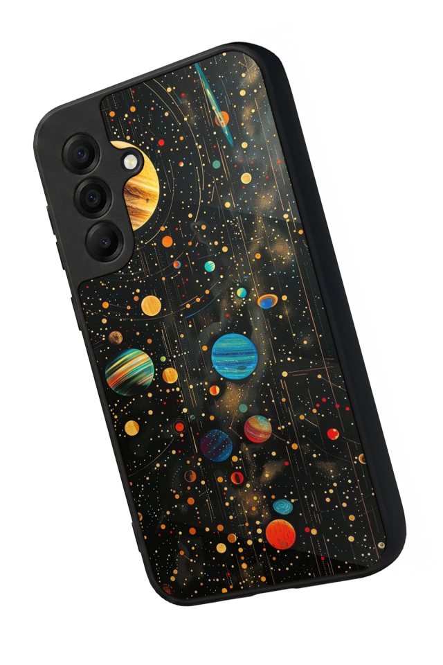 Samsung Galaxy A17 Uyumlu Uzay Tasarımlı Glossy Premium Kılıf