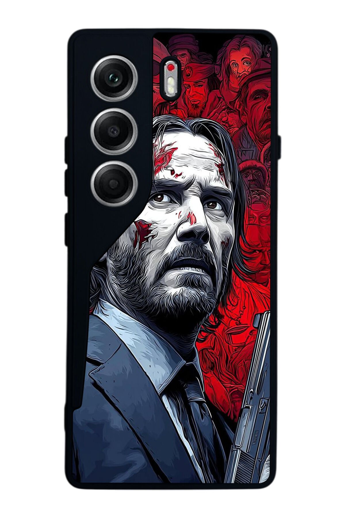 Tecno Camon 40 Uyumlu JohnWick Tasarımlı Glossy Premium Kılıf