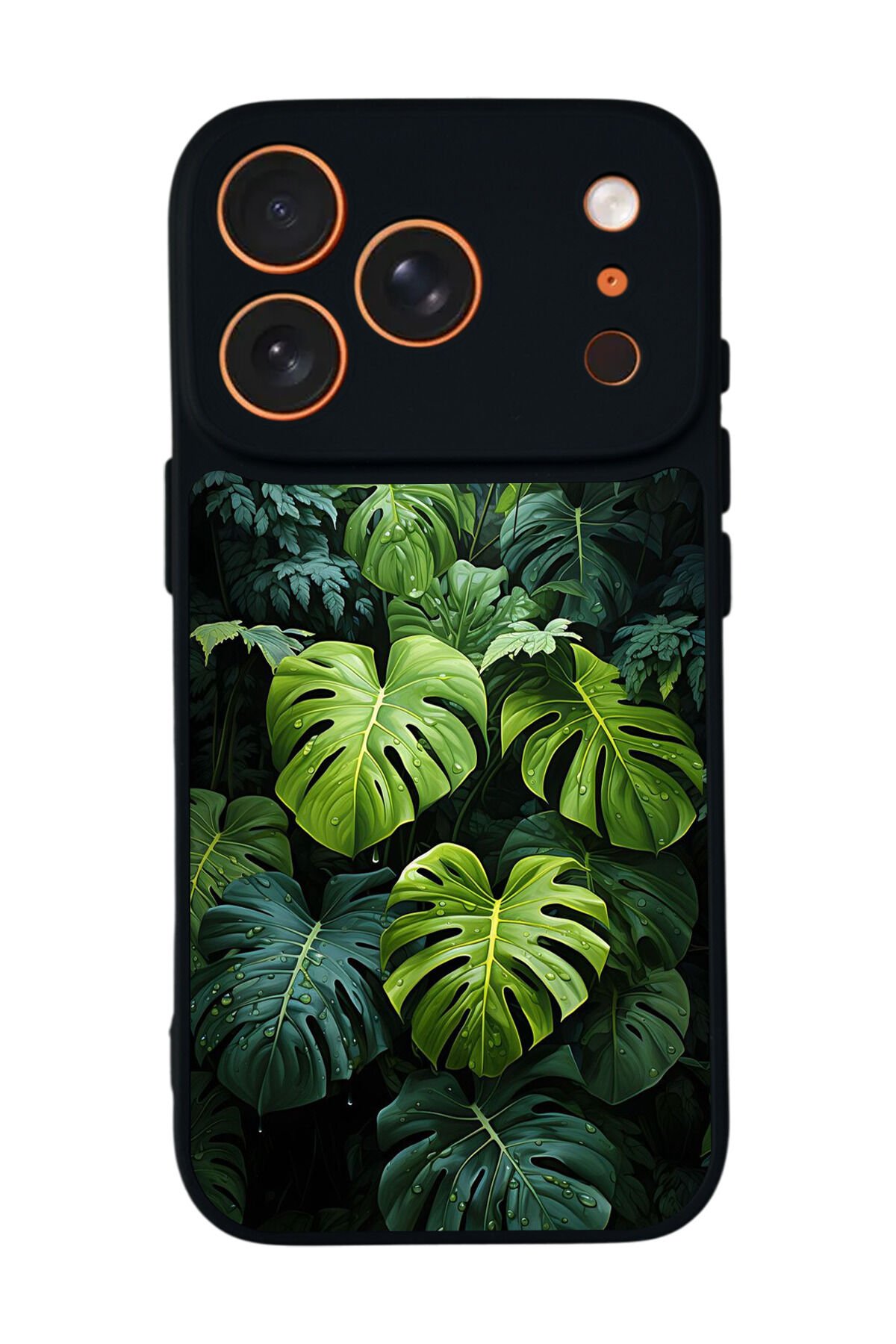 iPhone 17 Pro Max Uyumlu Botanik Tasarımlı Glossy Premium Kılıf