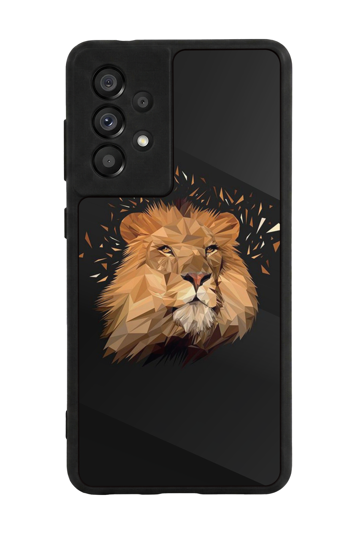 Samsung Galaxy A73 Uyumlu Aslan Tasarımlı Glossy Premium Kılıf